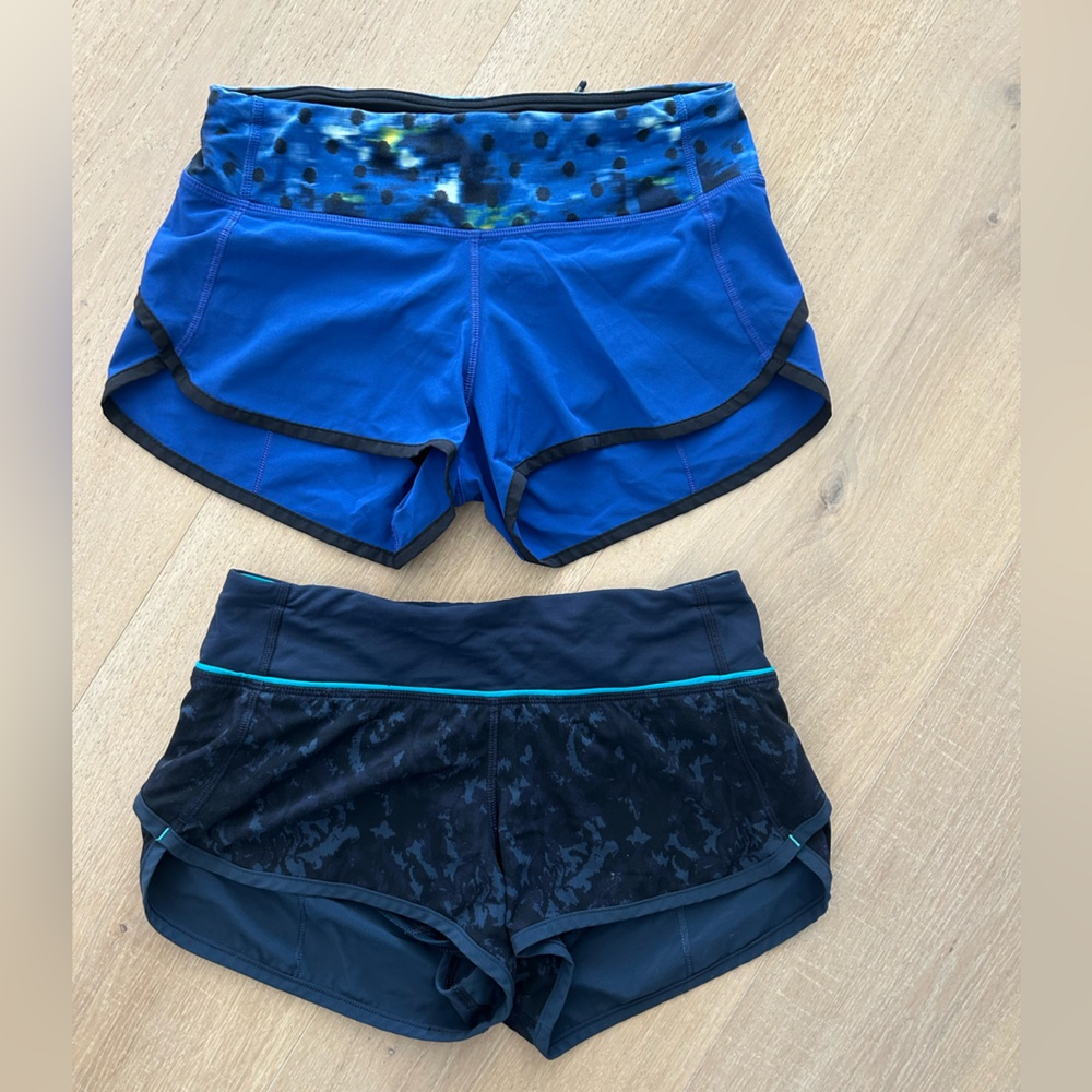 2-Pair of Lululemon Speed Shorts